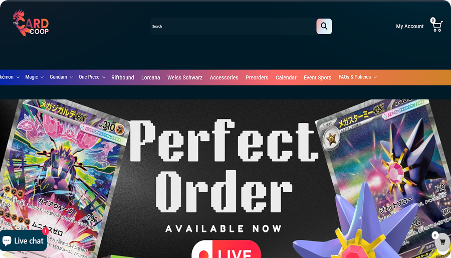 Perfect Order — festival commerce interface